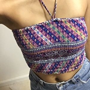 Flying Tomato Tube Halter Crop Top